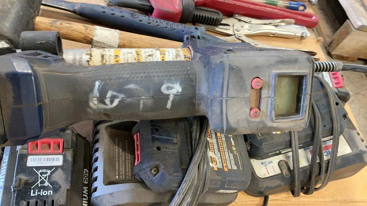 Used Lincoln Battery Grease Gun, Batteries, and Parts