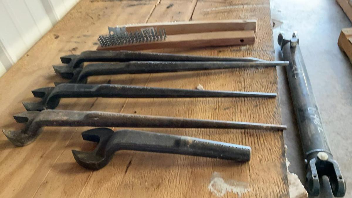 Used Spud Wrenches and Wire Brushes