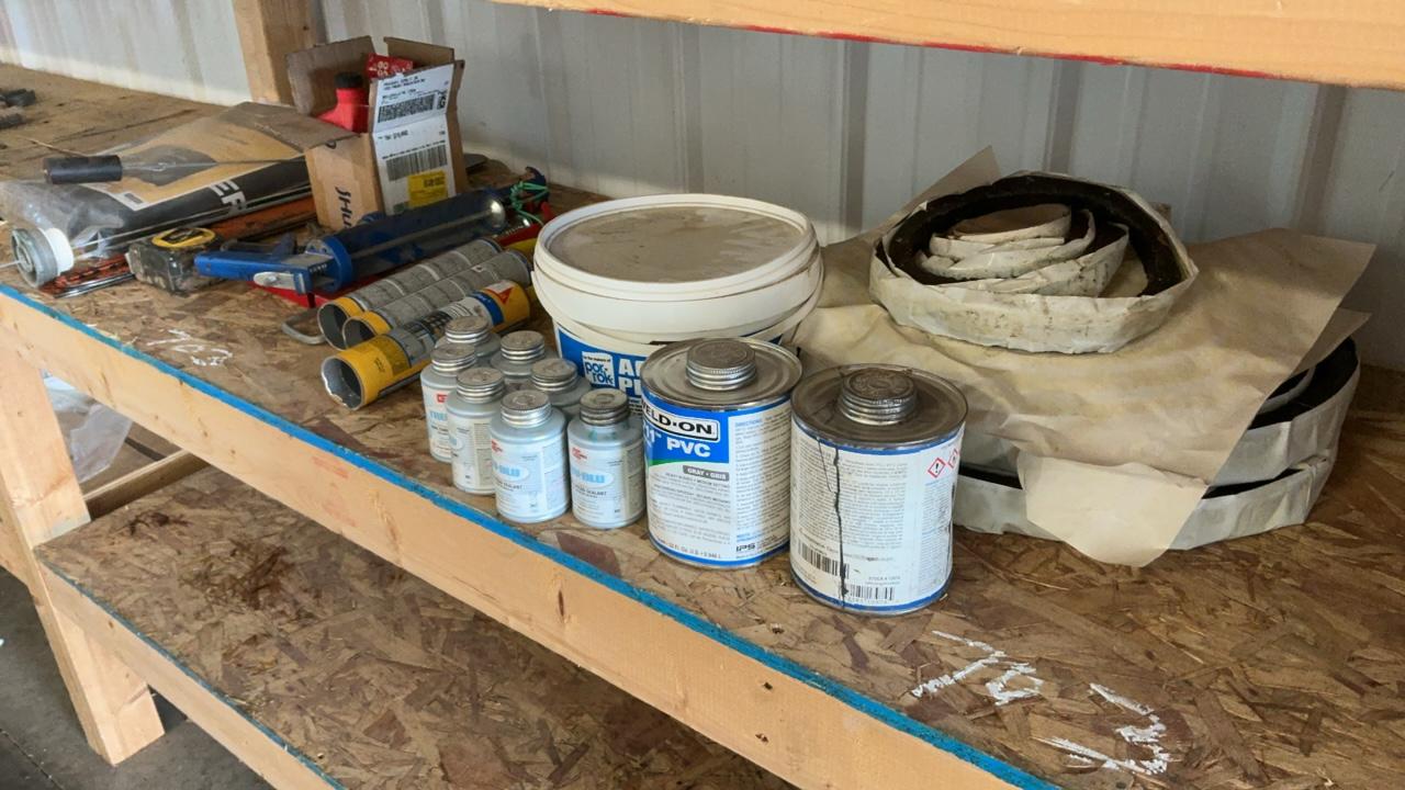 Used Thread Sealant, Caulking, and Misc. Tools/Parts