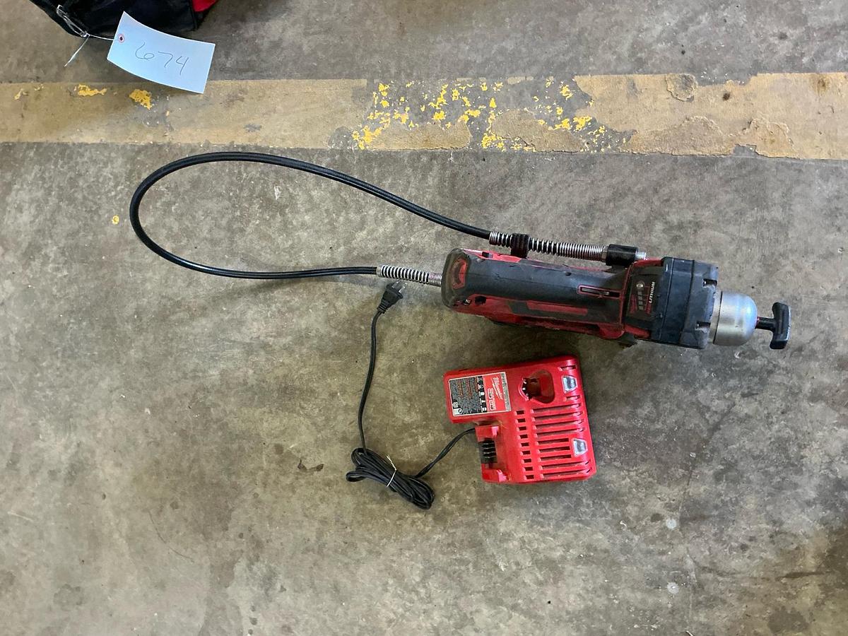 Used Milwaukee Cordless Grease Gun