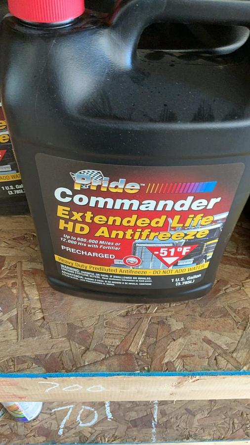 Used 16 Gallons of Prediluted Antifreeze/Coolant