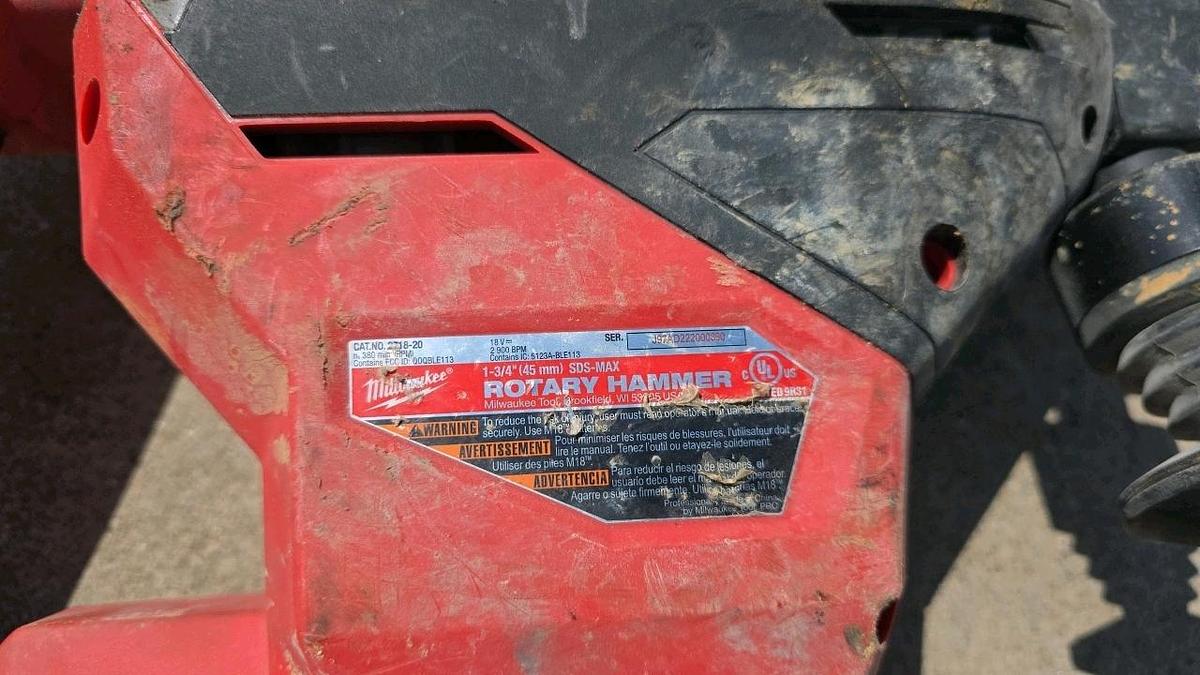 Used Milwaukee 1 3/4" Cordless Rotary Hammer