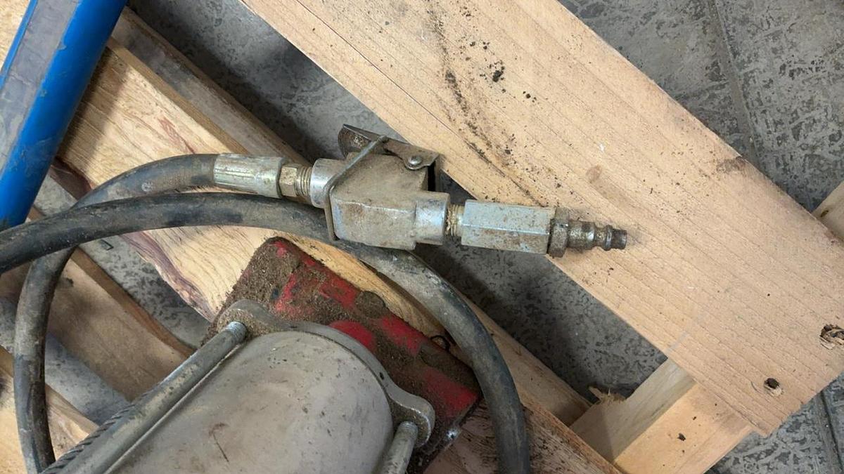 Used Hydraulic/Air Jack, Sledge and Assorted Tools