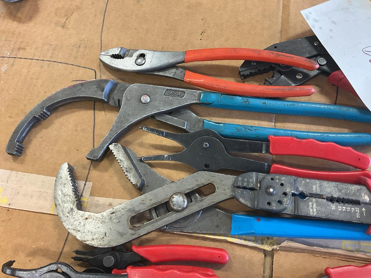 Used Snap Ring Pliers and Filter Wrench