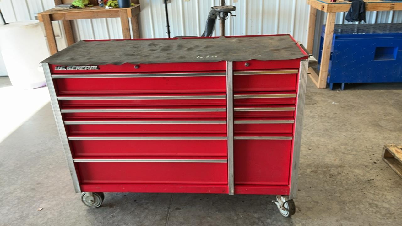 Used U.S. General Tool Box and Contents