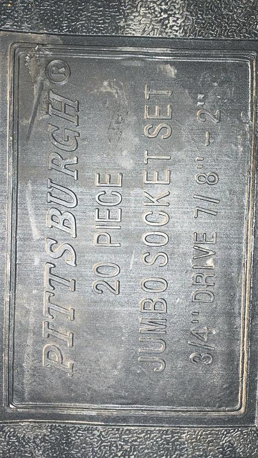 Used Pittsburgh Jumbo Socket Set