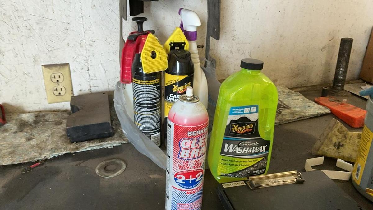 Used Steel Work Bench and Contents