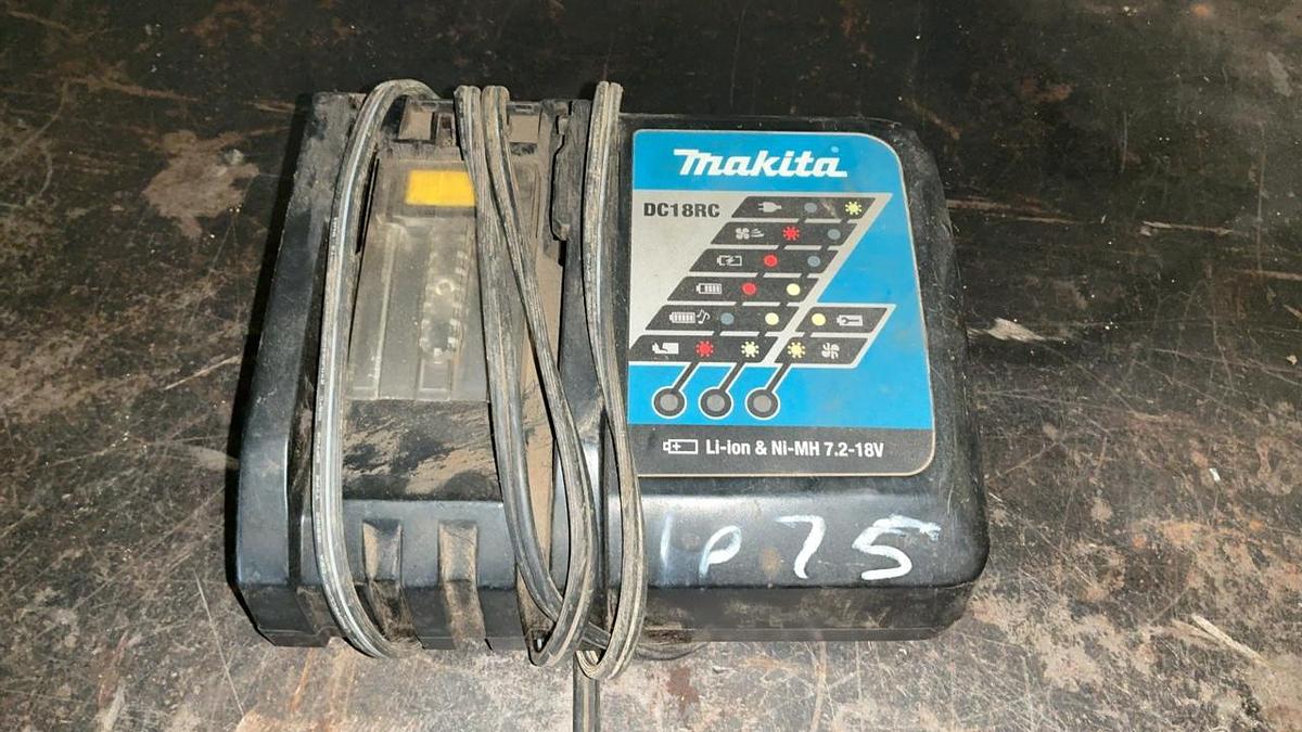 Used Makita Reciprocating Saw, Impact Driver, and Battery Charger