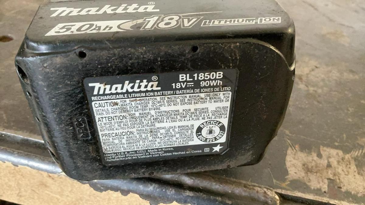 Used Makita Reciprocating Saw, Impact Driver, and Battery Charger