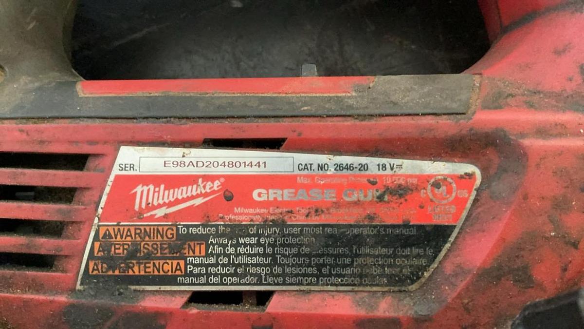 Used Milwaukee Cordless Grease Gun