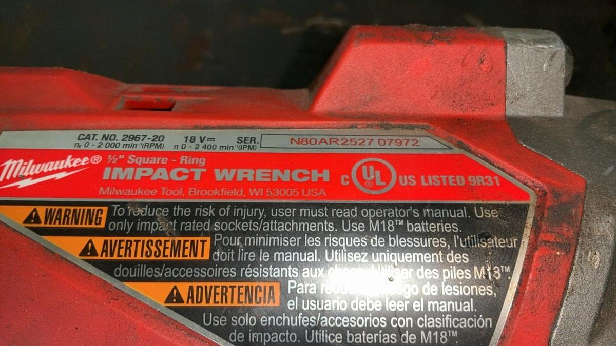 Used Milwaukee 1/2” Impact Wrench