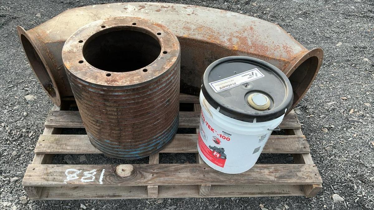Used Cable Drum and Elbow
