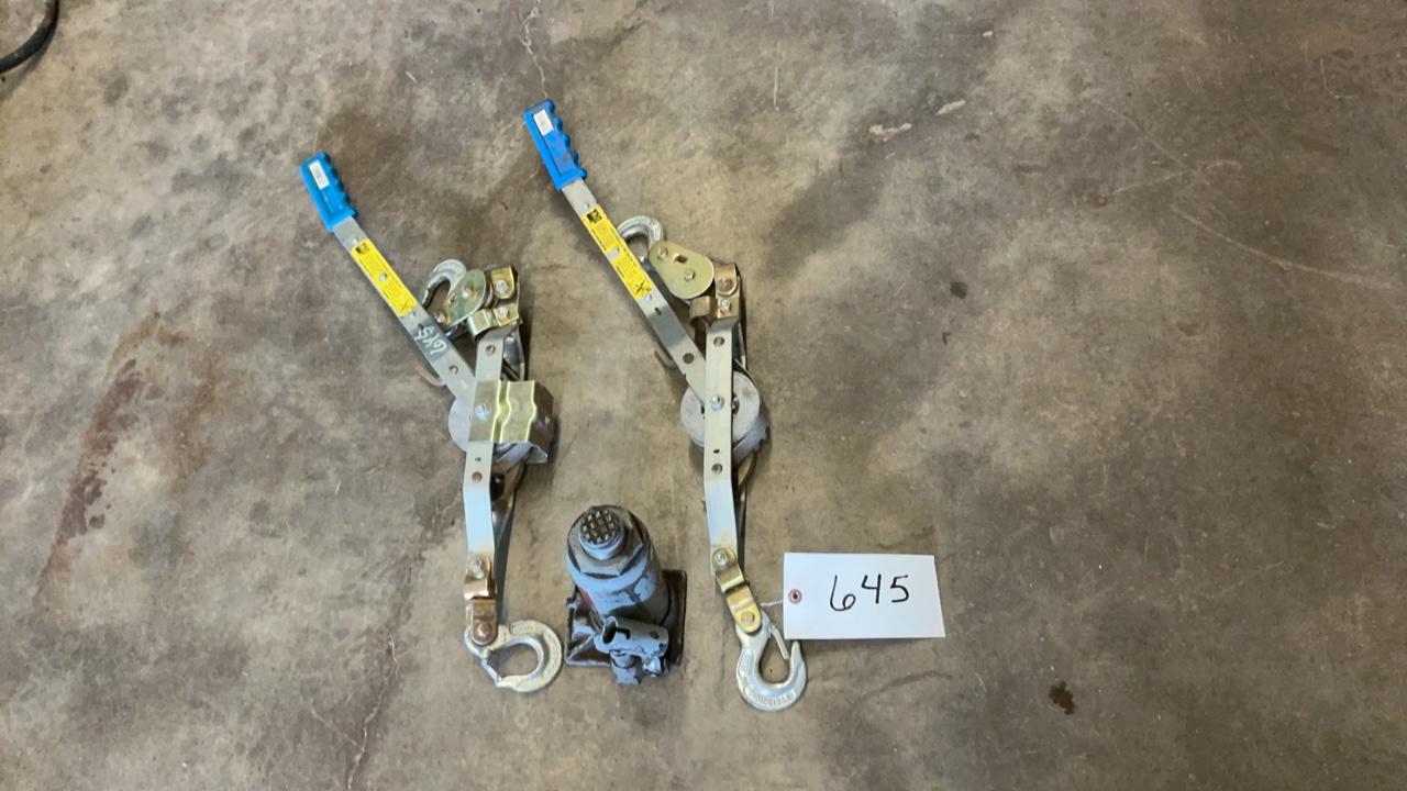 Used Winches and Bottle Jack