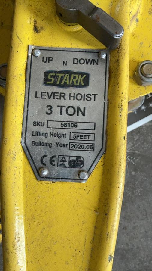 Used Lever Hoist and Lever Binders