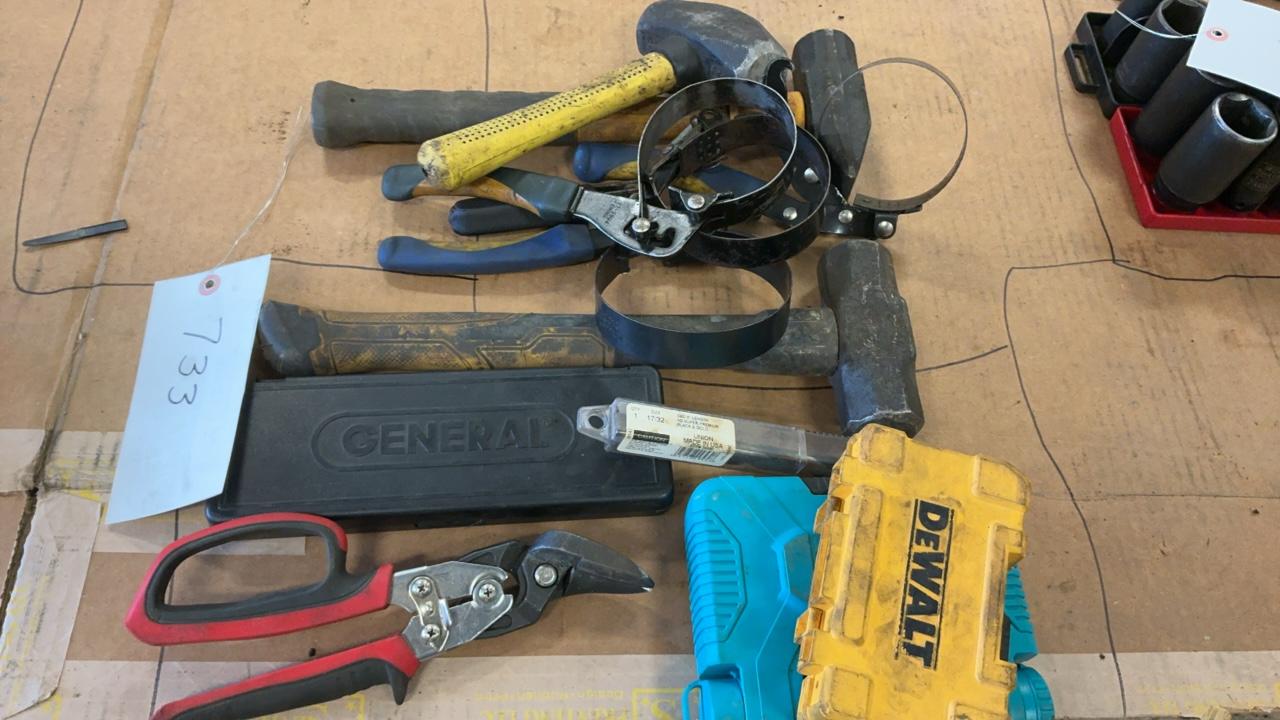Used Filter Wrenches, Sledges, and Various Tools