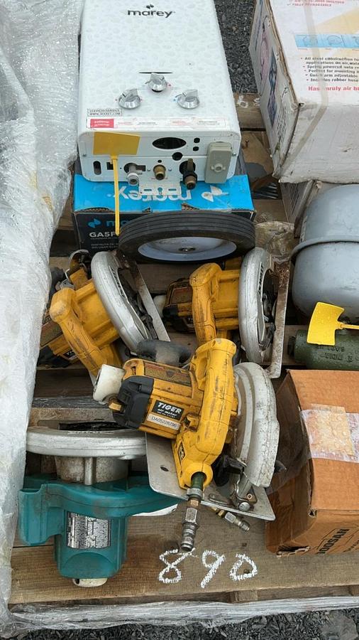 Used Water Heaters, Circle Saws, and Misc. Parts and Accessories