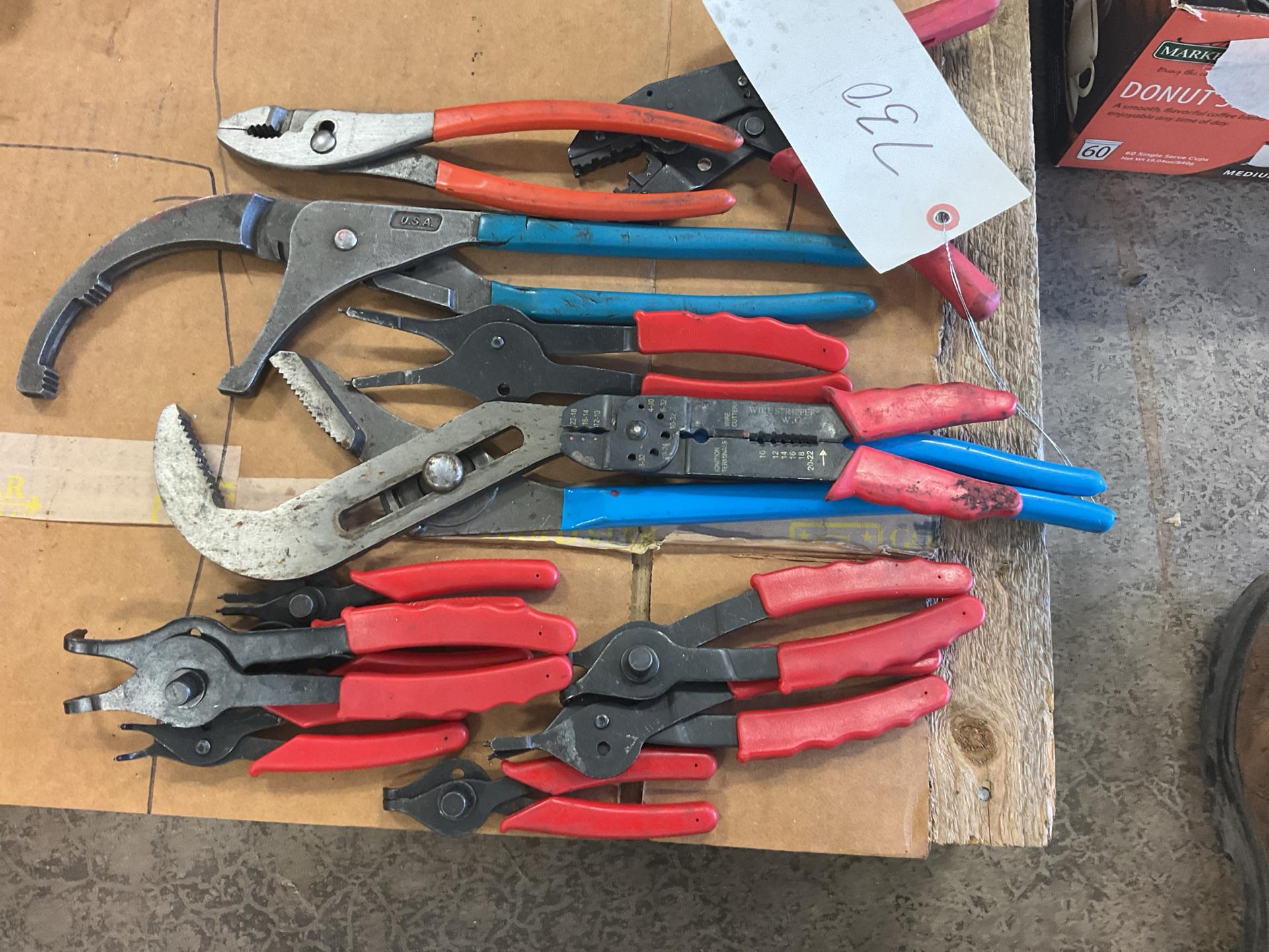 Used Snap Ring Pliers and Filter Wrench