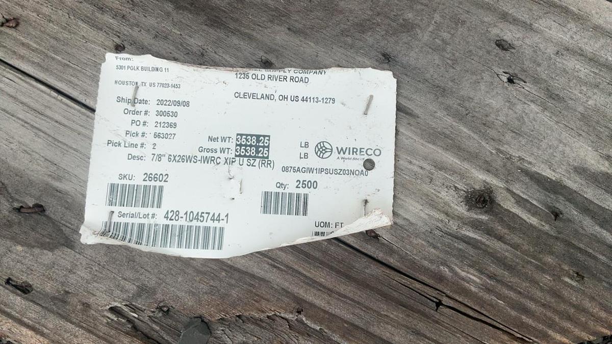Used 7/8” Cable