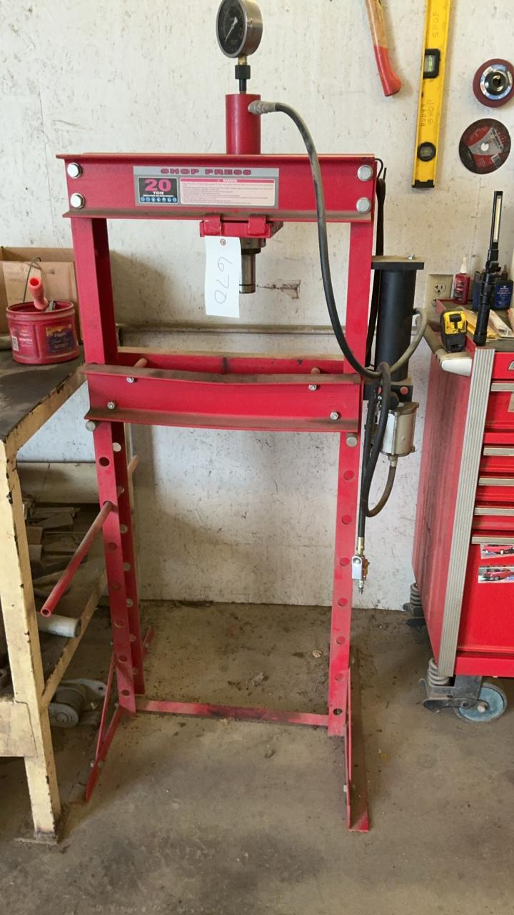 Used 20 Ton Shop Press