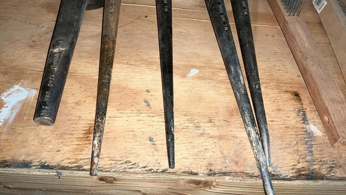 Used Spud Wrenches and Wire Brushes