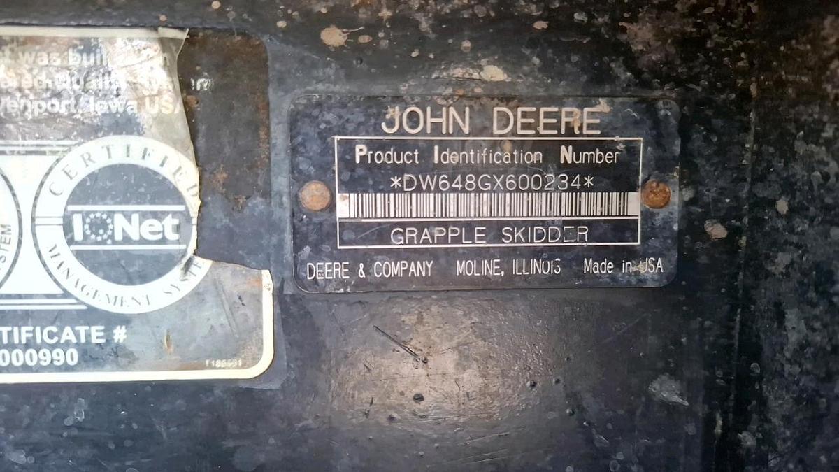 Used 2007 John Deere 648GIII Skidder