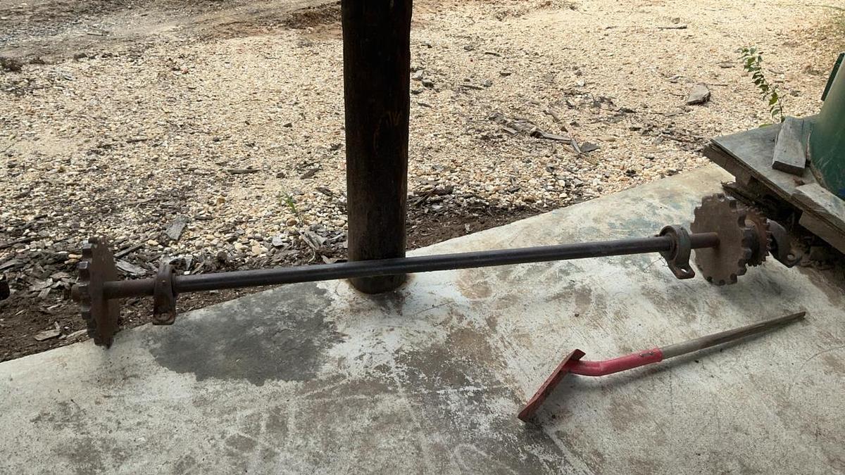 Used Shaft, Sprockets and Chain