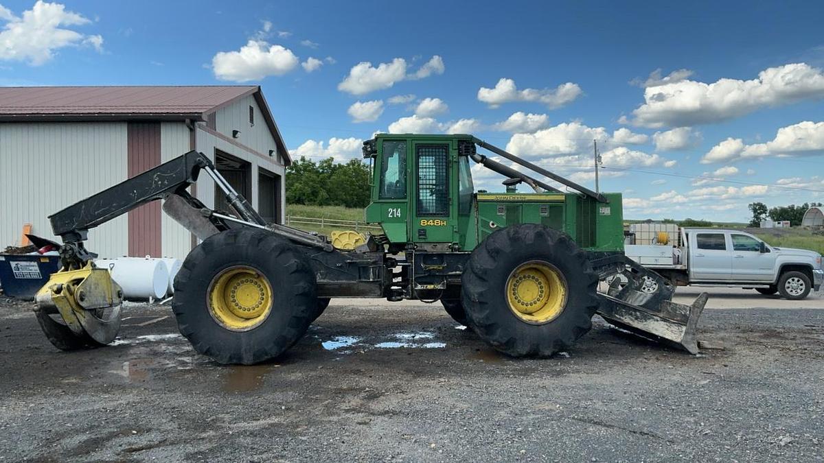 Used 2012 John Deere 848H Grapple Skidder