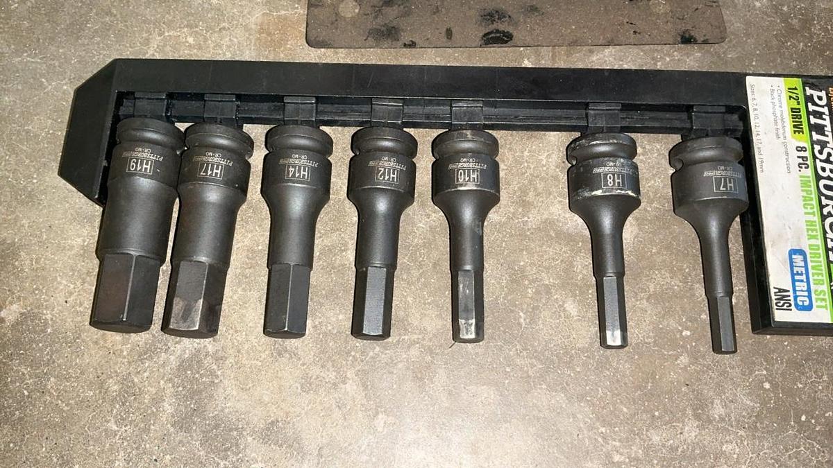 Used Socket Sets and Hex Wrenches