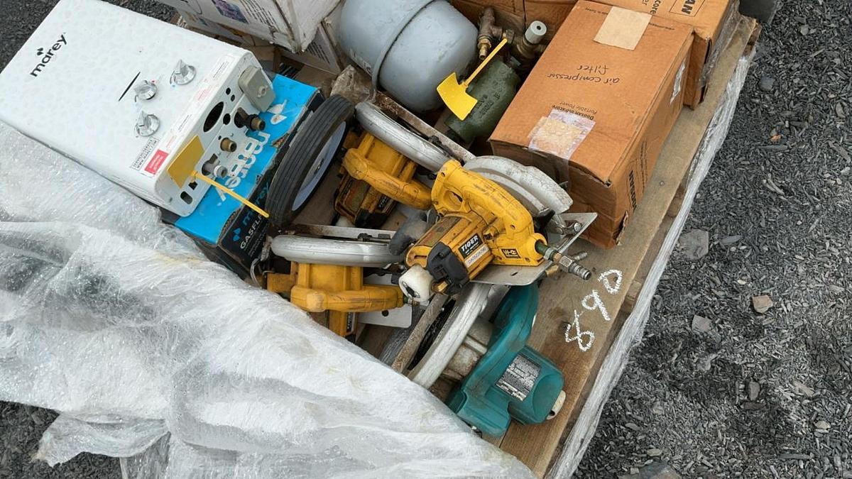 Used Water Heaters, Circle Saws, and Misc. Parts and Accessories