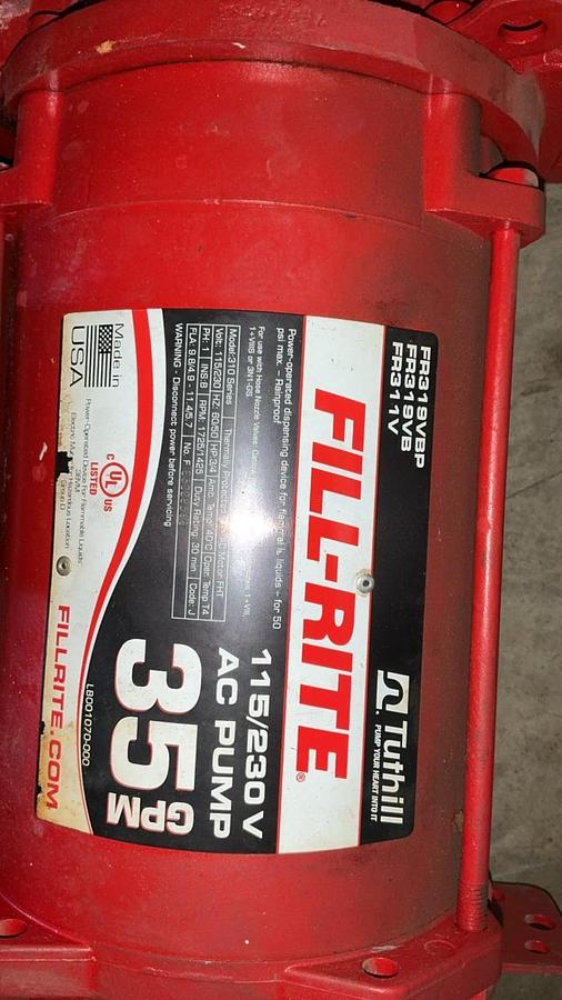 Used Fill-Rite AC Fuel Pump