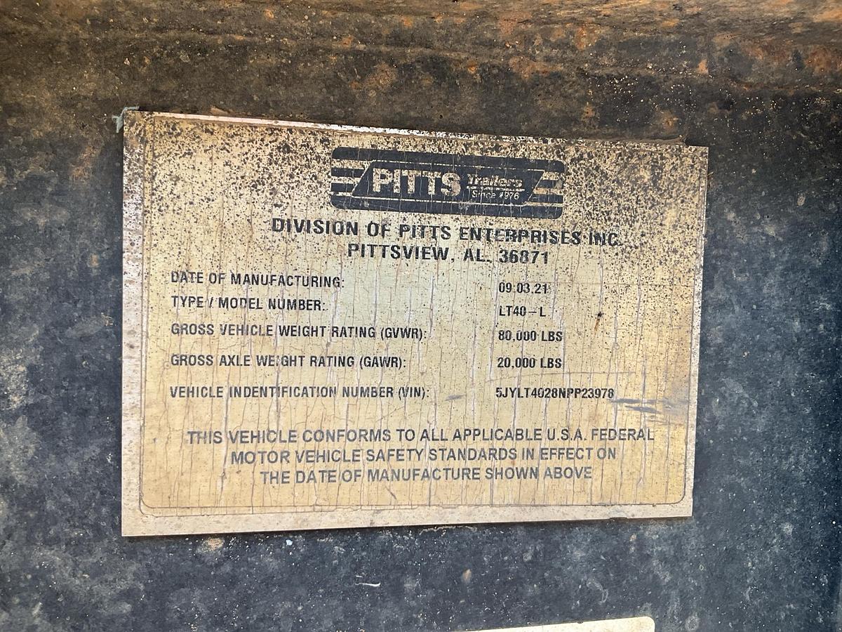 Used 2021 Pitts Log Trailer