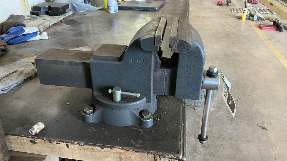 Used Steel Work Bench and Contents