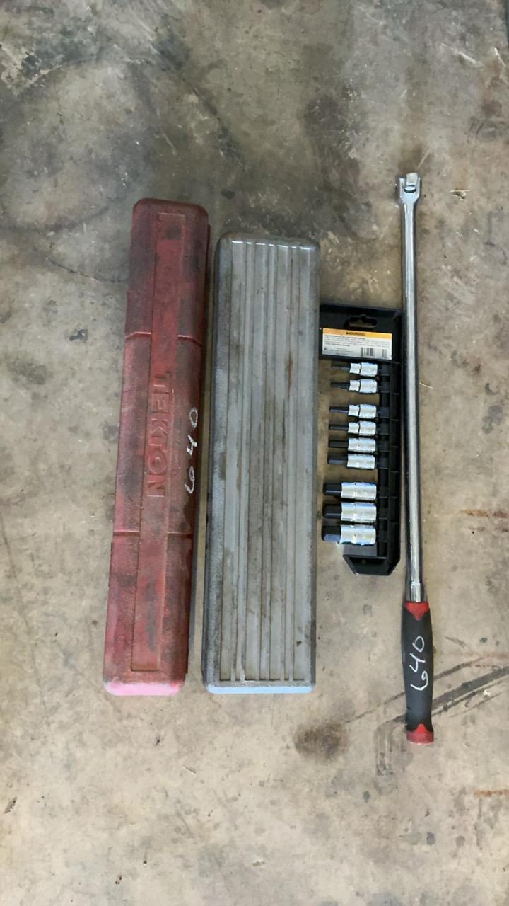 Used Breaker Bar and Sockets