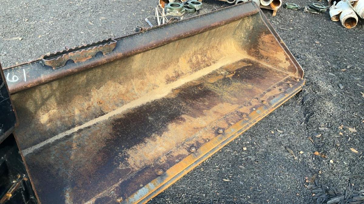 Used 78” Cat Skid Steer Bucket