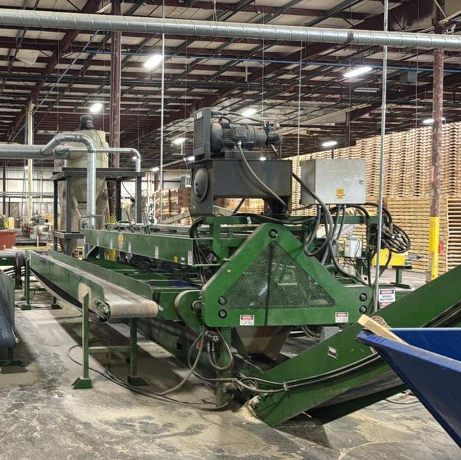 Used 5 Blade Morgan Double End Trimsaw