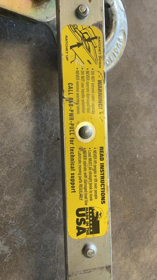 Used Winches and Bottle Jack