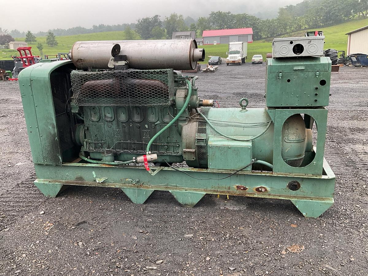 Used Detroit 671 100 KW Genset with Delco A.C. Y1-4634 Generator