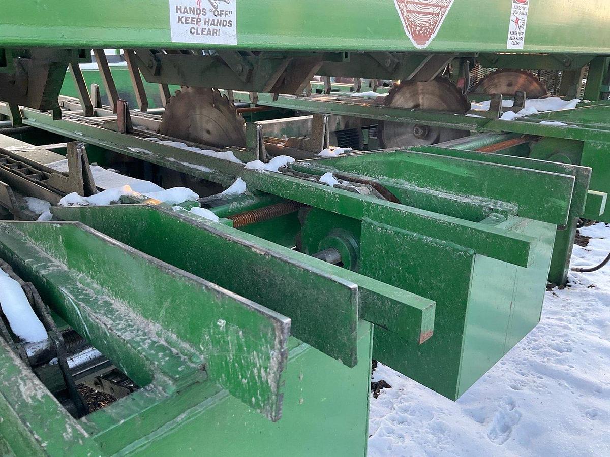 Used 5 Blade Morgan Double End Trimsaw