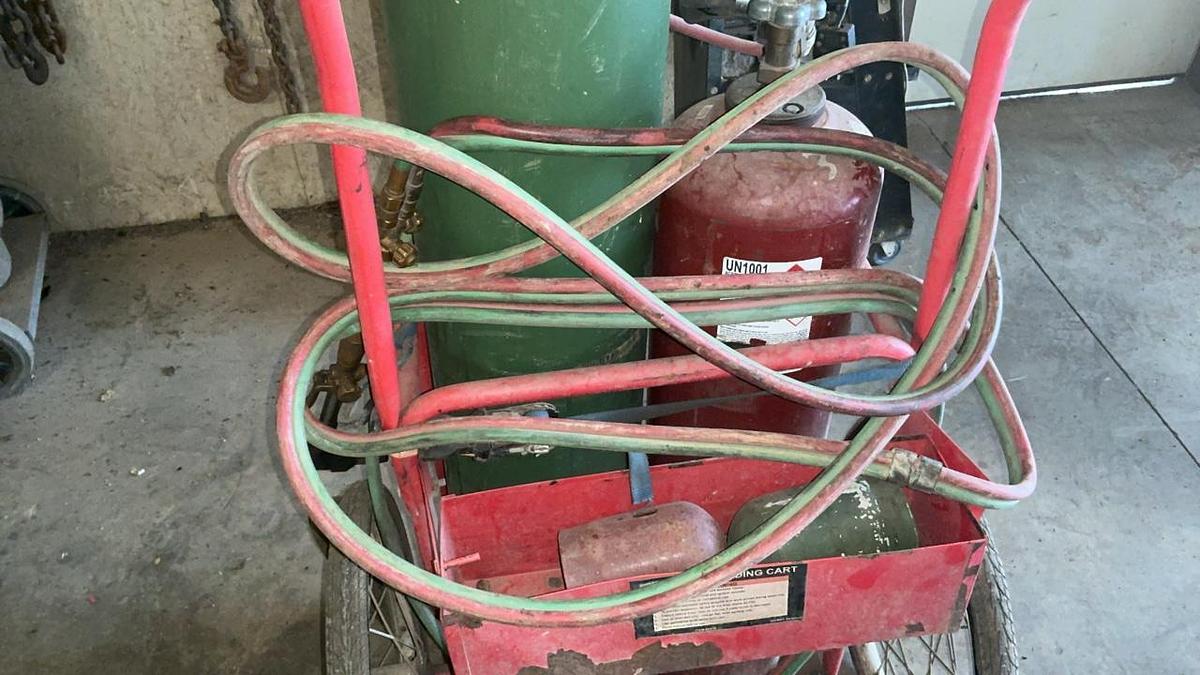 Used Cutting Torch Set on Cart
