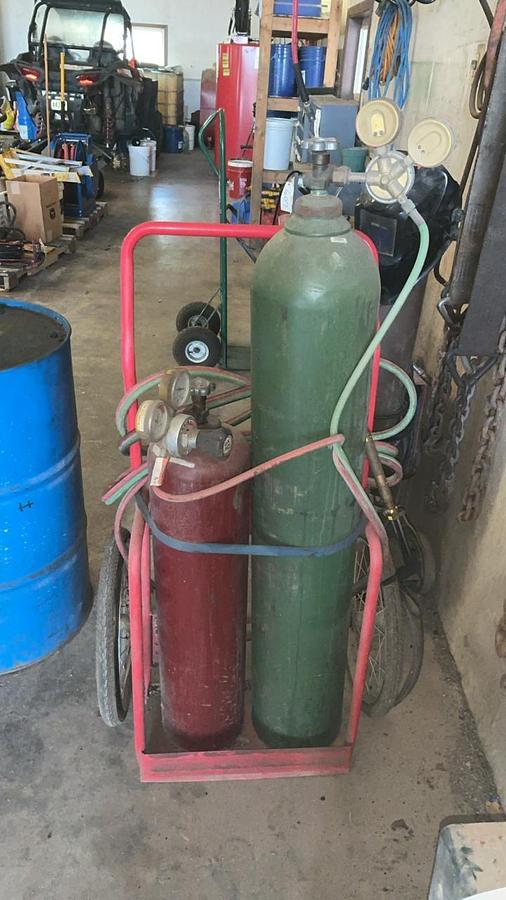 Used Cutting Torch Set on Cart