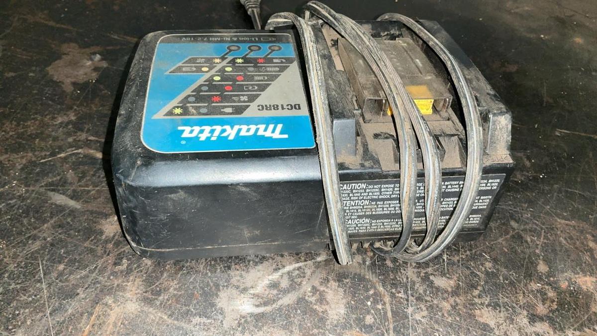 Used Makita Reciprocating Saw, Impact Driver, and Battery Charger