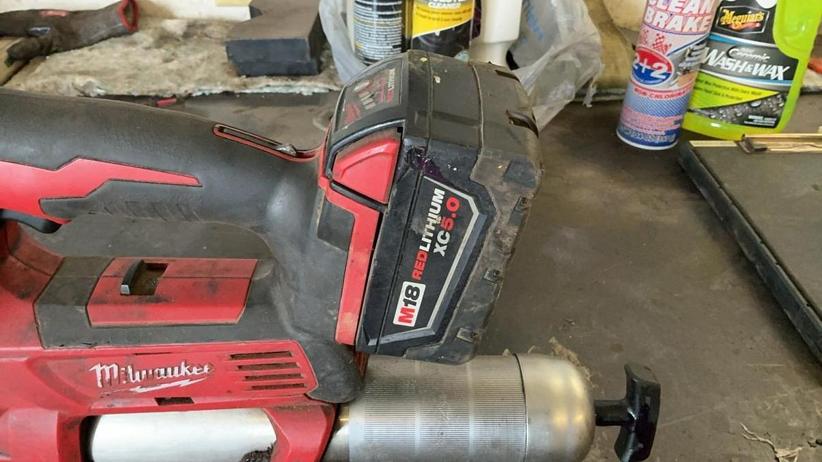Used Milwaukee Cordless Grease Gun