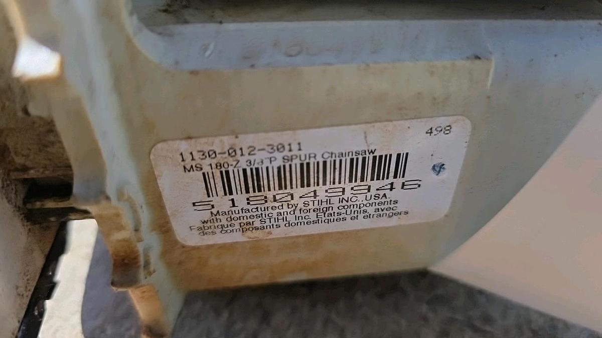 Used Stihl MS 180 Chainsaw