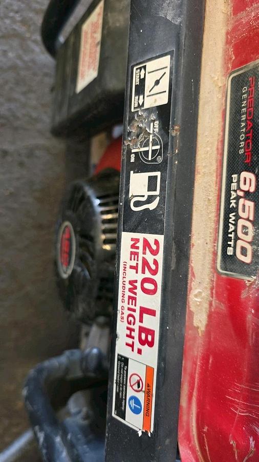 Used Predator 6500 Watt Generator