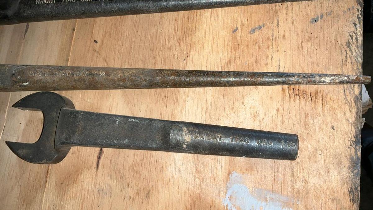 Used Spud Wrenches and Wire Brushes
