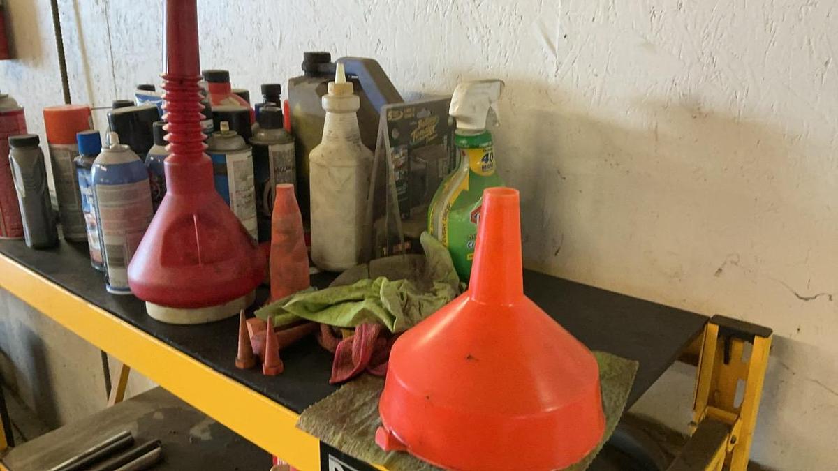 Used Dewalt Shelf and Misc. Grease and Oil