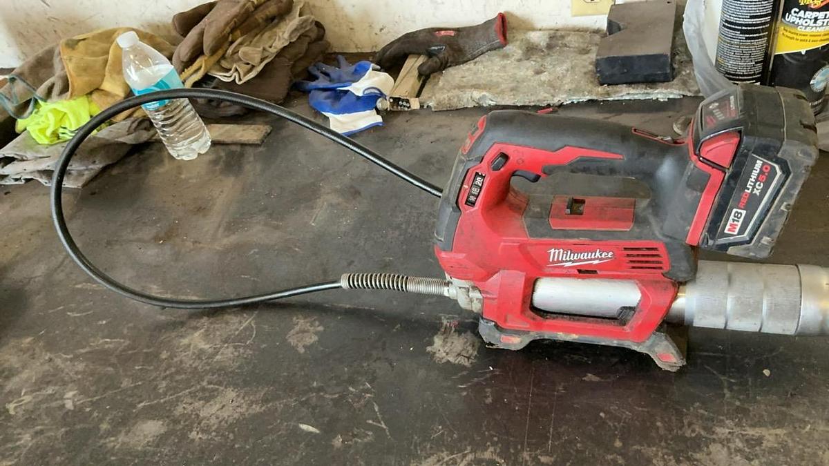 Used Milwaukee Cordless Grease Gun