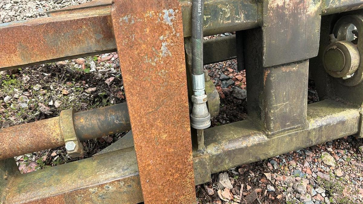 Used Loader Forks with Hyd Clamp