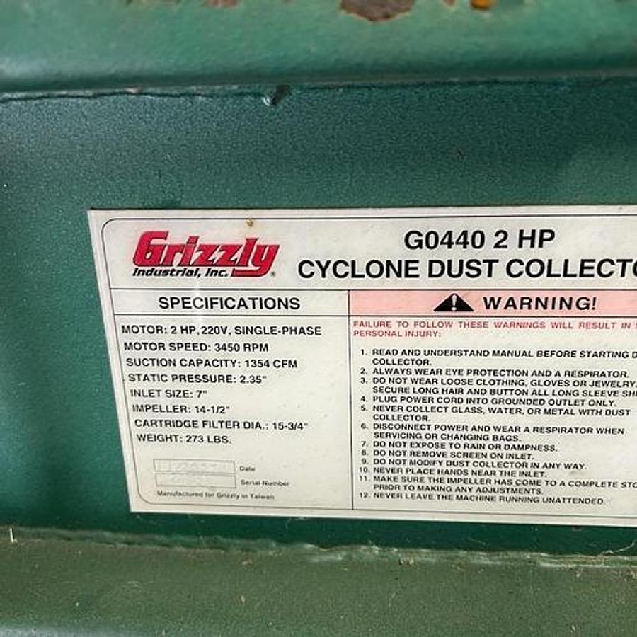 Used Grizzly Dust Collector