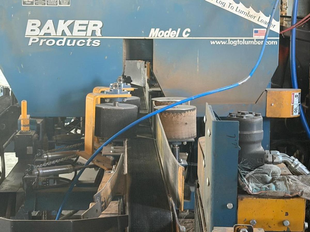 Used Baker C Double Head Band Resaw Pac Saw
